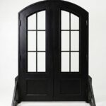8-Lite Arched Traditional Double Door