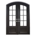 8-Lite Arched Traditional Double Door