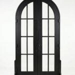 8-Lite Arched Traditional Double Door