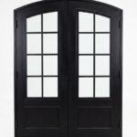 8-Lite Arched Traditional Double Door