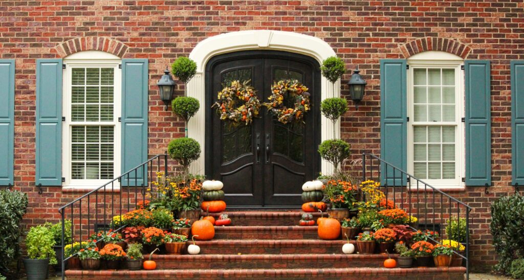 front door fall decorations